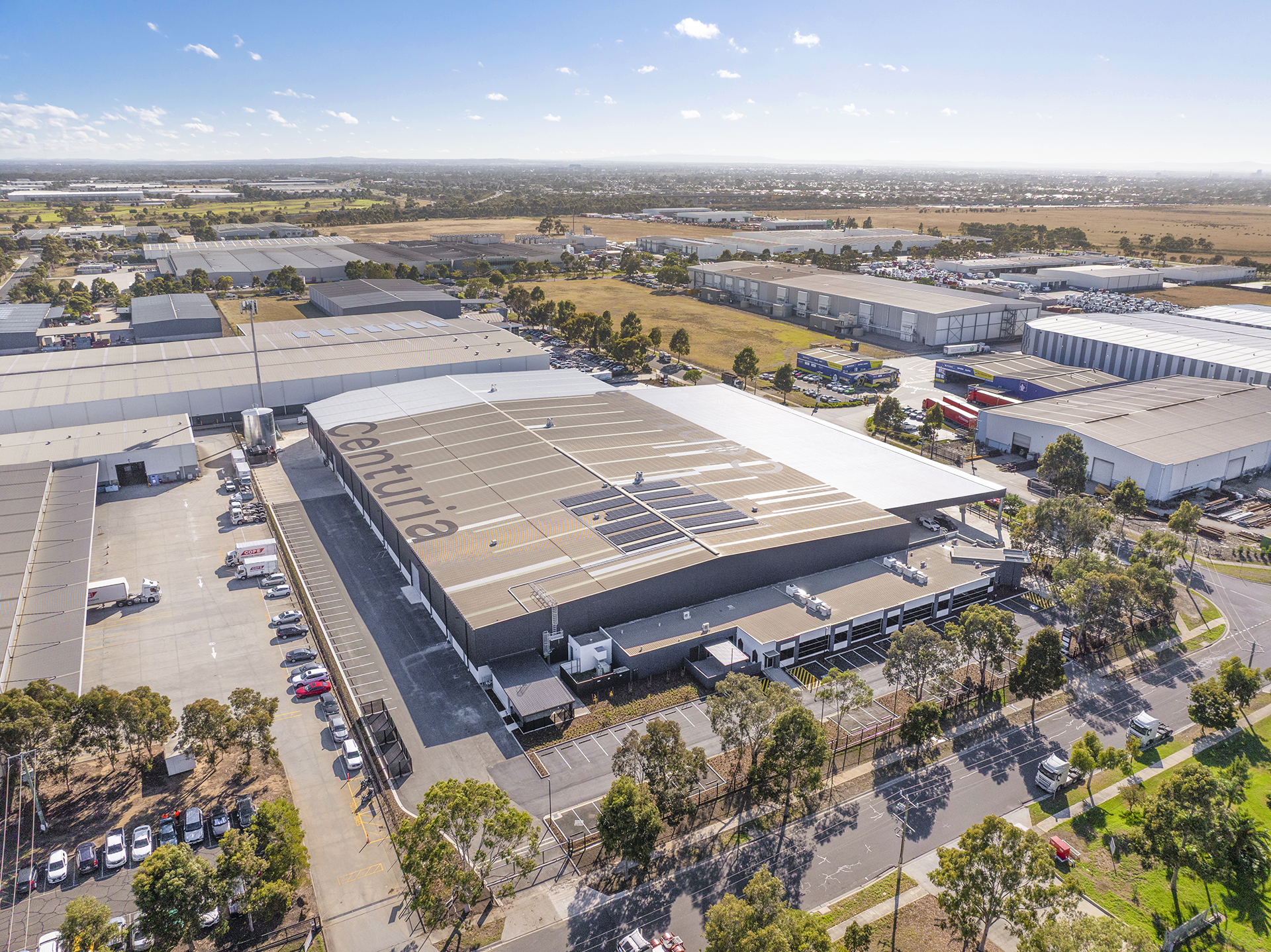 Aerial shot of 30 Fulton Drive